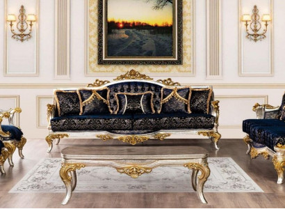 Sofa set 3+3+1+1 seater coffee table classic sofas armchair luxury new set 5 pcs